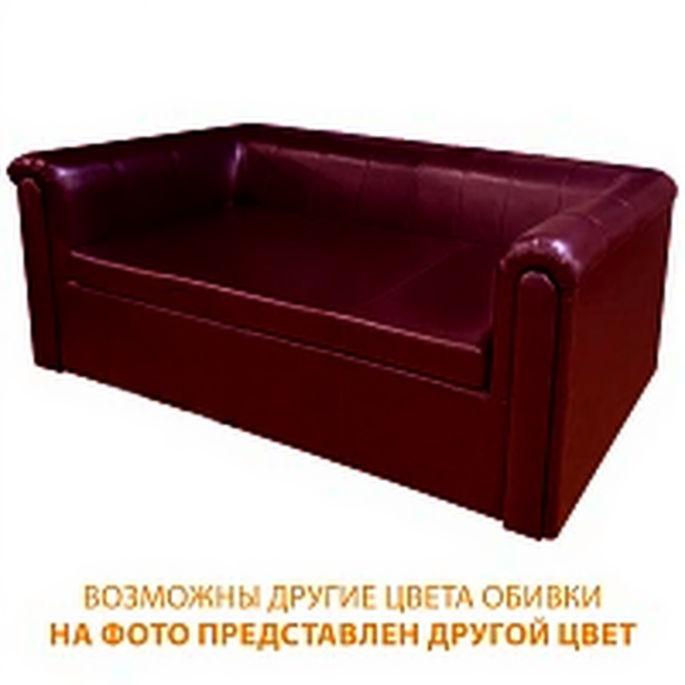 Диван двухместный ДО-15/3 (кожзам Эконом белый)