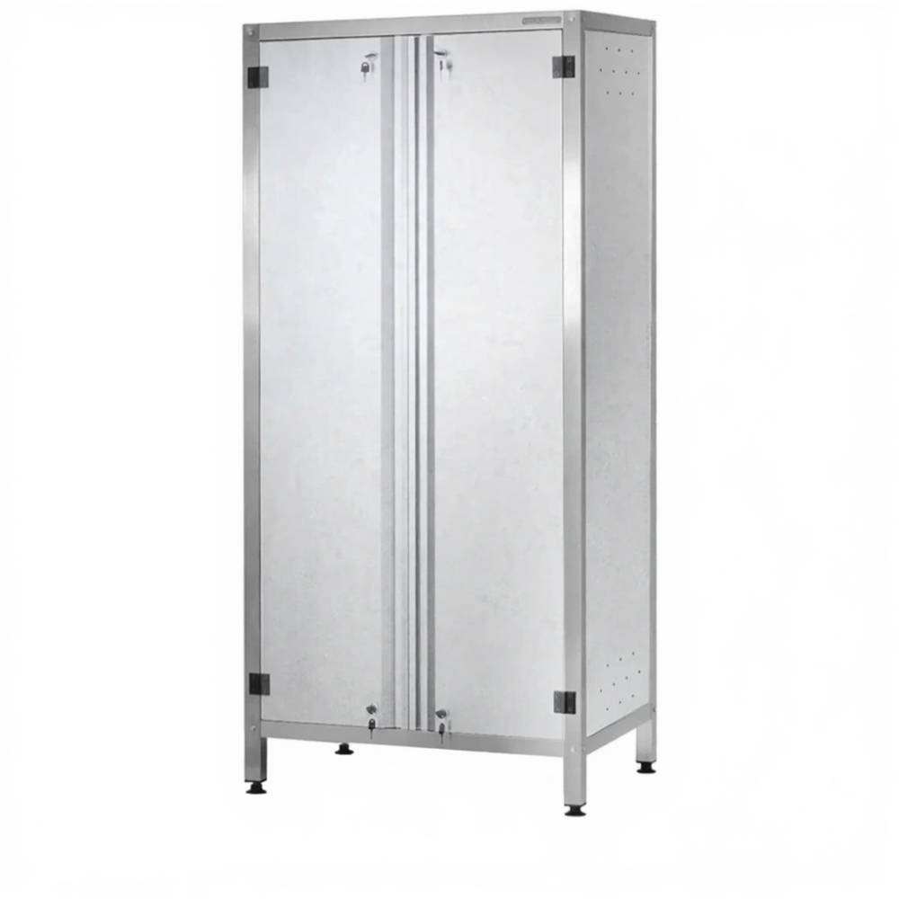 Шкаф кухонный ШЗКп - 1800х600х500 «Profi Ral» (двери распашные, 2 сплошные полки, без к-та замков)