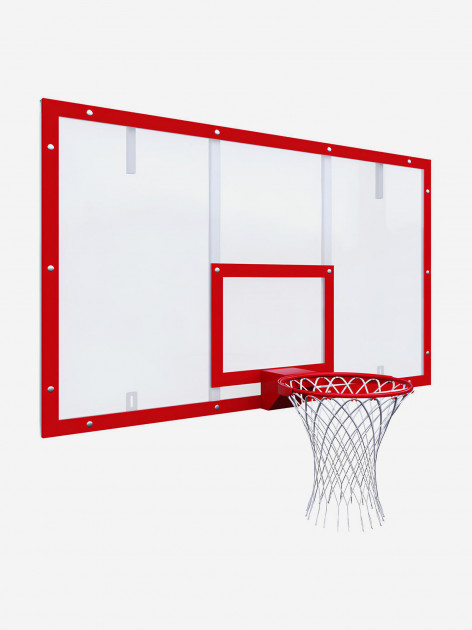 Щит баскетбольный игровой 1800х1050 поликарбонат 10мм на раме
