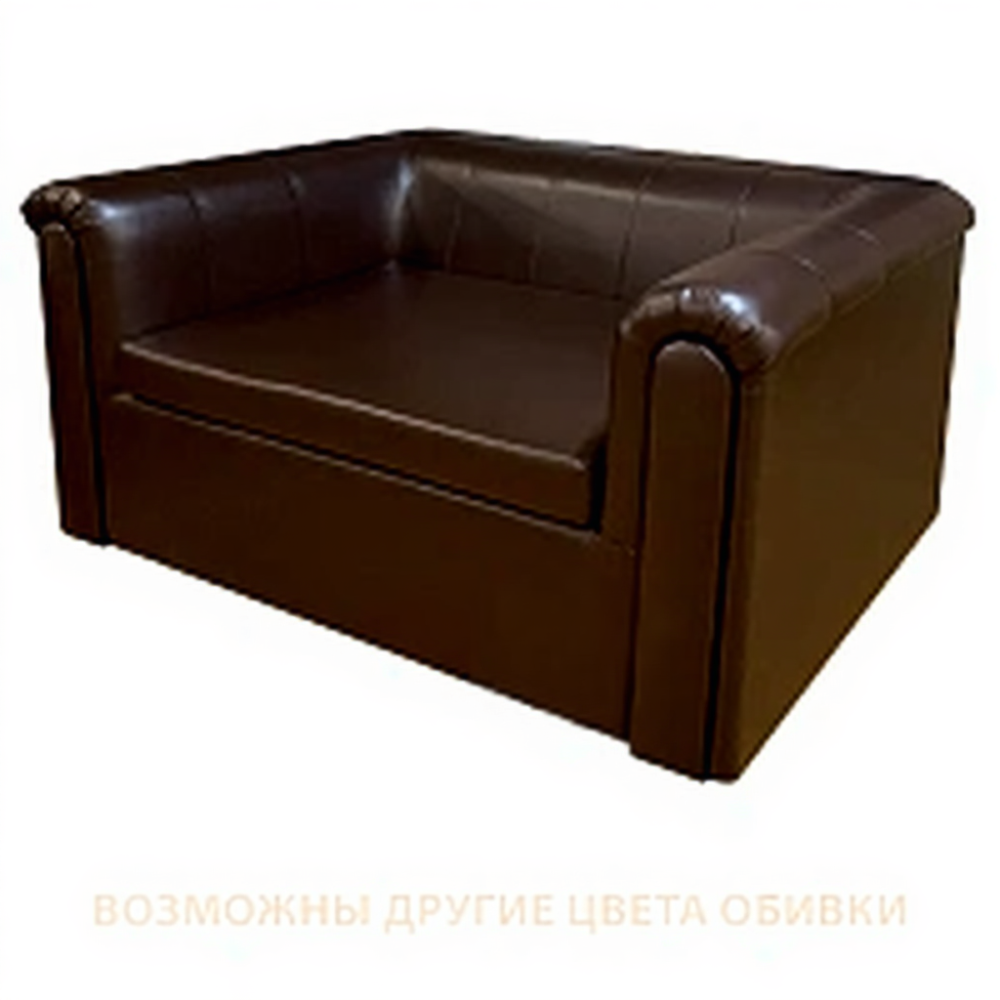 Диван двухместный ДО-15/2 (кожзам Эконом коричневый)