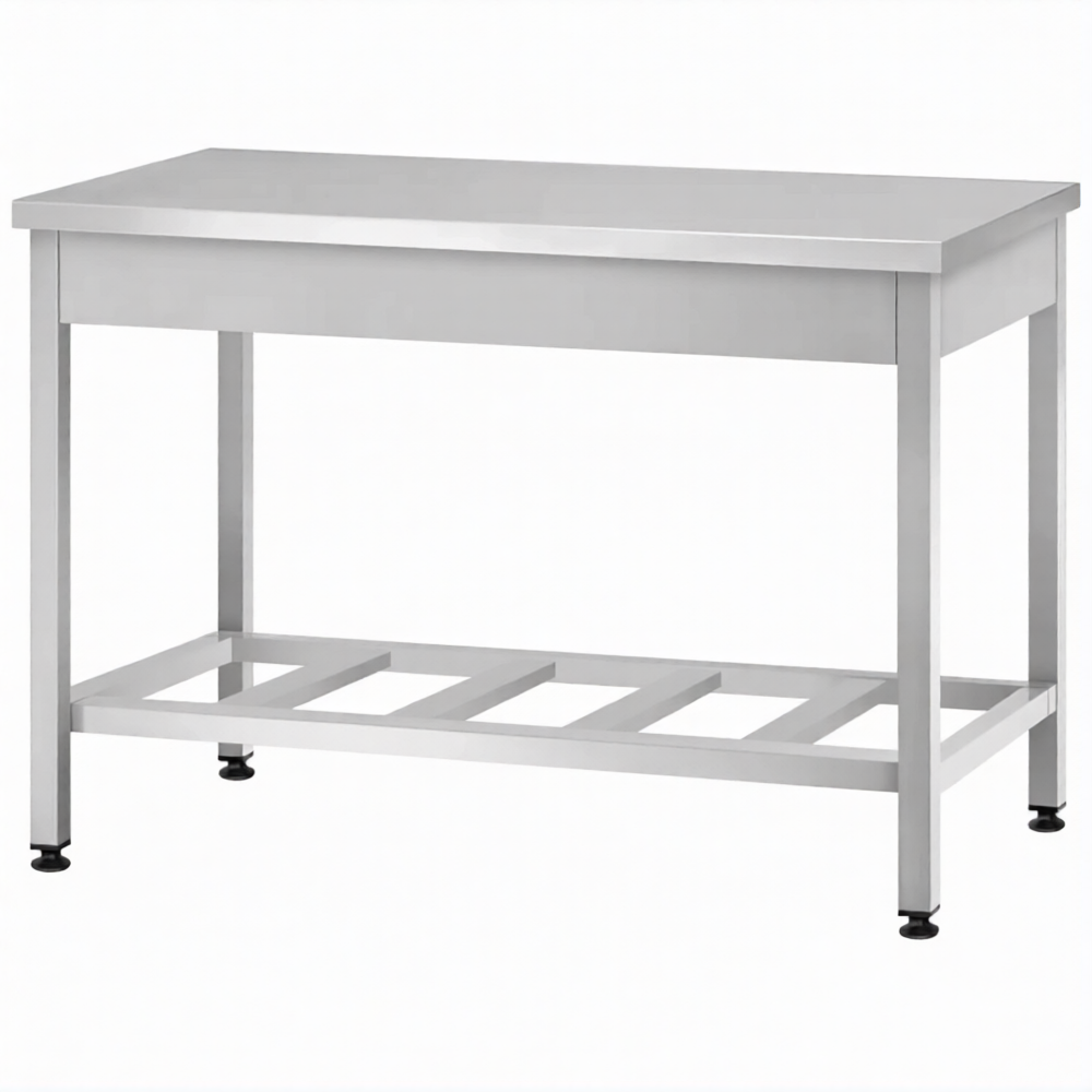 Стол производственный СПРп - 860х1000х800 «Profi Ral» (полка-решетка)