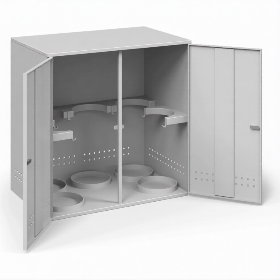 Шкаф для 5-ти пропановых баллонов ШГБП-07 сварной, усиленный - 1.2 мм