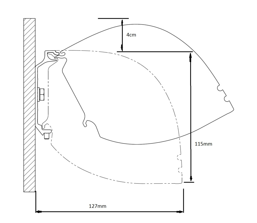 Kauber Red Label Tensioned BT Cinema 104" 16:9 129x230 дроп 60 см. Microperf MW