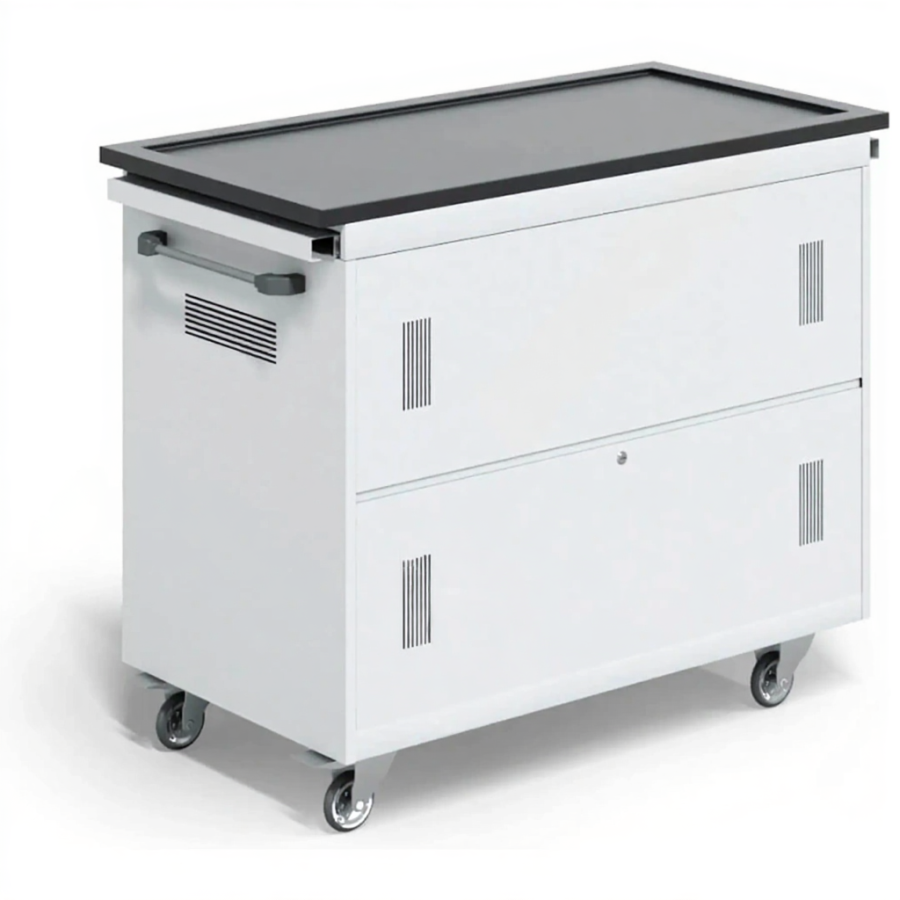 Тележка для хранения и зарядки 26 ноутбуков (17,3 дюймов) с электросхемой