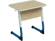 Стол 1-местный школьный 3-5 г/р "Альтер" регулируемый СУ.1.35.А-БС.Д (дуб "Бардолино", м/к белый/синий)