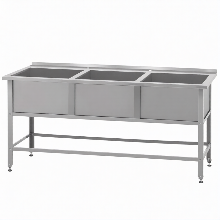 Ванна моечная  ВМСн-630/3 с бортом