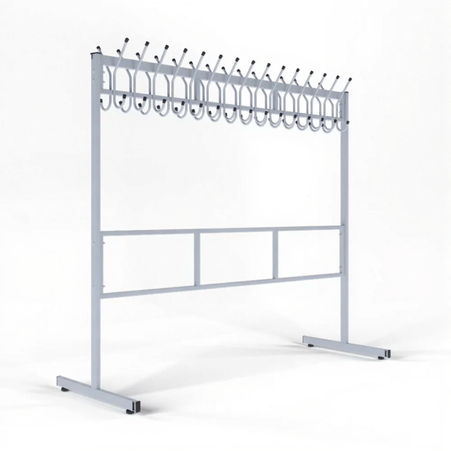 Вешалка гардеробная разборная 30 крючков