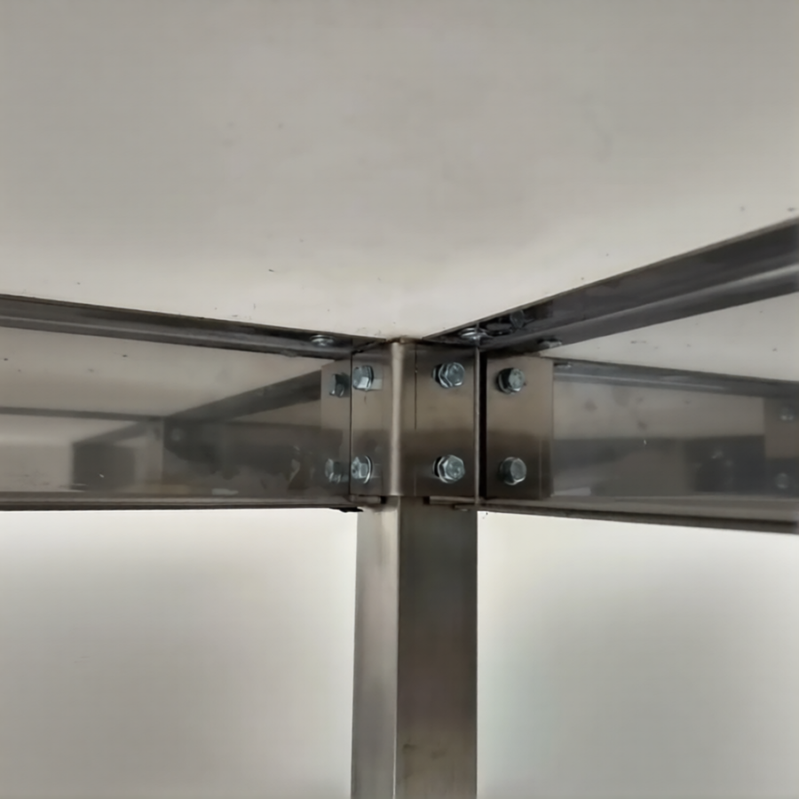 Стол производственный СПРп - 860х1500х600 «Profi Inox» (полка-решетка)