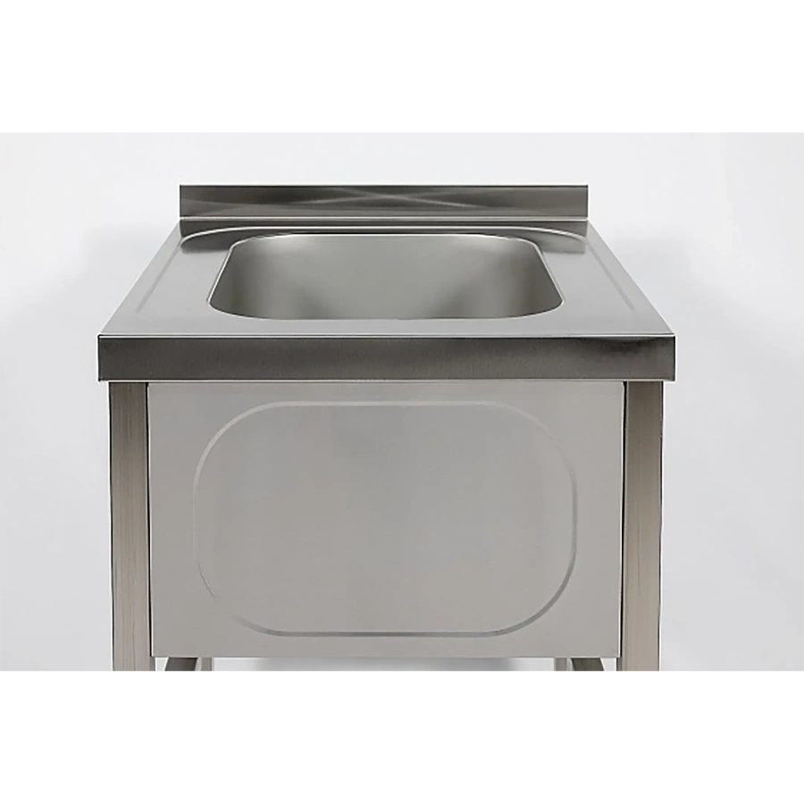 Ванна моечная односекционная цельнотянутая с бортом ВМЦ-1/7/7-Б