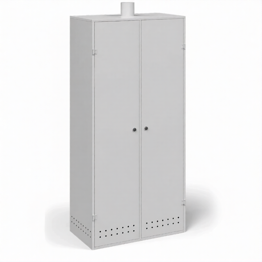 Шкаф для 2-х газовых баллонов ШГБК-027 усиленный с полкой